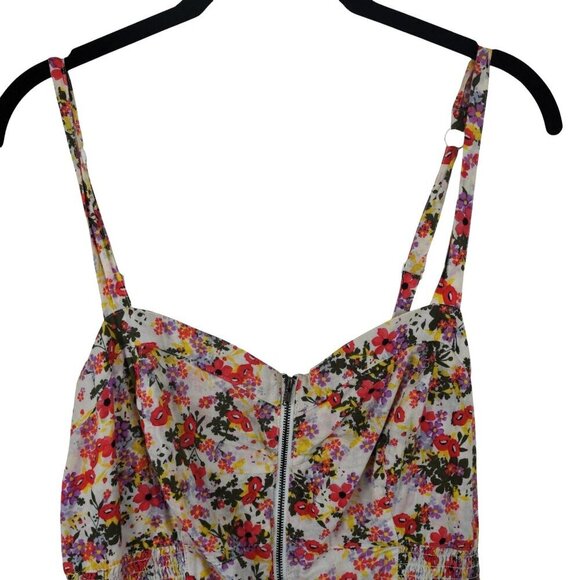 Torrid Womens Floral Sweetheart Neck Midi Sun Dress Size 16 Strappy Boho - Picture 2 of 7